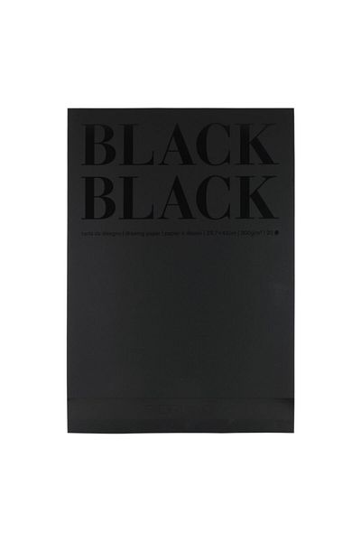 Fabriano Black Pad A3 300gr20 Sheets