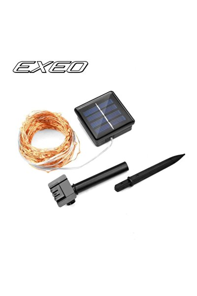 exeo Peri Tel Led Işık Animasyonlu Süsleme Solar Led 22 Metre