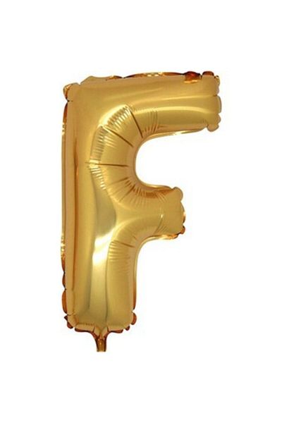 ikm balon Gold Foil Balloon - Letter F, 36 Cm, 16 Inch