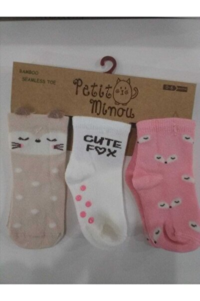 Petit Minou Baby Girl 3-Piece Socks