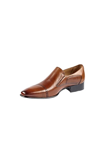 Fosco Men's Tan Genuine Leather Classic Neolit Shoes 7110 Mr