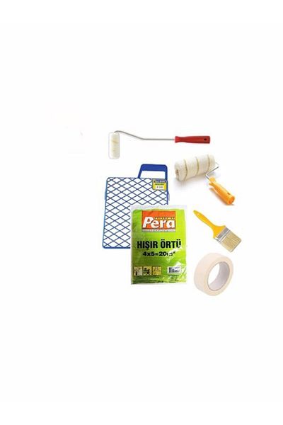 HMO Dizayn 6 Pieces Painter Set Roller, finger Roller, cut, Grill, cover, tape