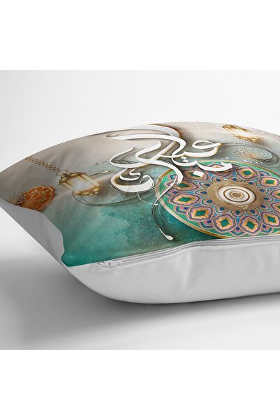 Realhomes Special Design Digital Printed Throw Pillow Cover with Religious Motifs