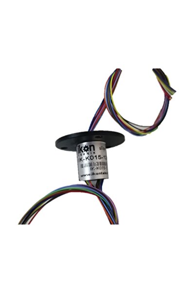 İKON TEKNİK Kapsül Slip Ring 15mm 12kanal 2 Amper Döner Mafsal, Döner Konnektör Ik-k015-12k2a Slip Ring