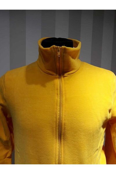 nacar çarşı Unisex Thick Winter Warm Front Zippered Fleece