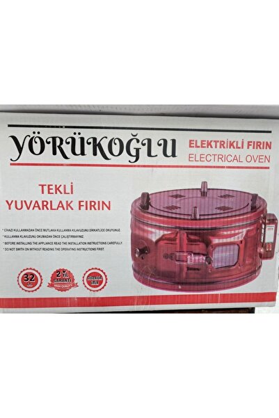 Yörükoğlu Elektrikli Fırın Tekli Yuvarlak Bordo