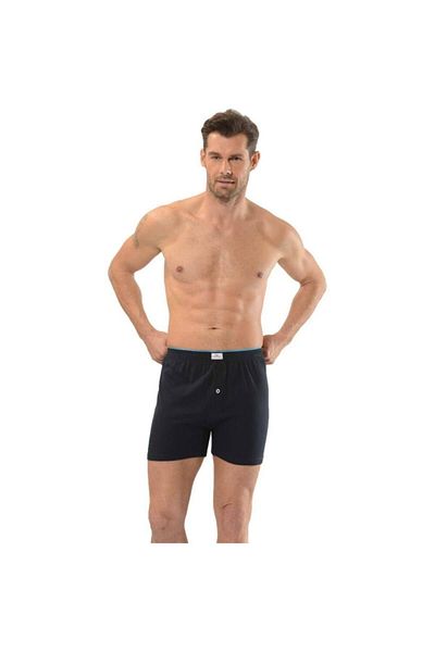 Jiber Ανδρική ζώνη 2 τεμαχίων Navy Blue Terry Combed Boxer 127