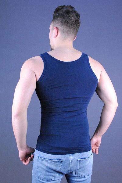 JoCox Navy Blue Men's Modal Combed Cotton Tank Top