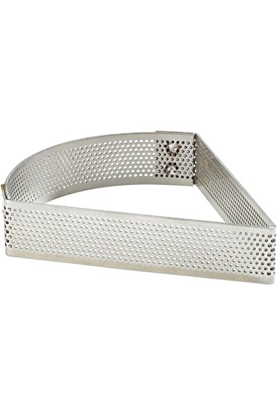 intime endüstriyel mutfak Delikli Tart Kalıbı Üçgen 8x8 cm Yükseklik 2 cm