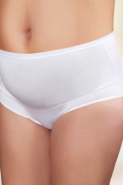 Şahinler Chiloți albi pentru gravidă din Lycra