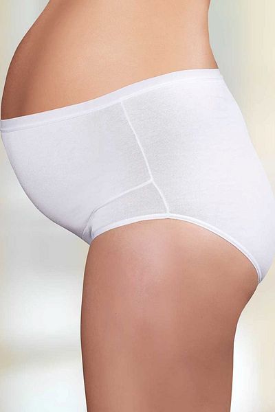 Şahinler Chiloți albi pentru gravidă din Lycra
