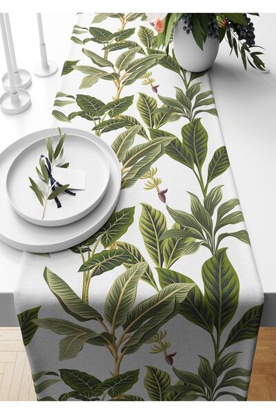 Pilloveland Runner 40*140 εκ. Σουέντ με τροπικό σχέδιο