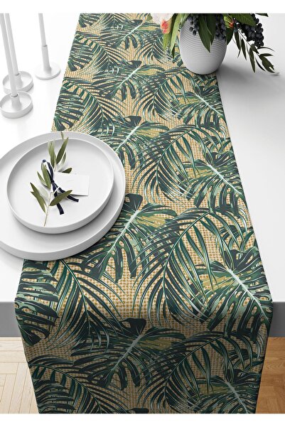 Pilloveland Runner 40*140 Cm Jüt Görünümlü Desenli Süet Dokuma