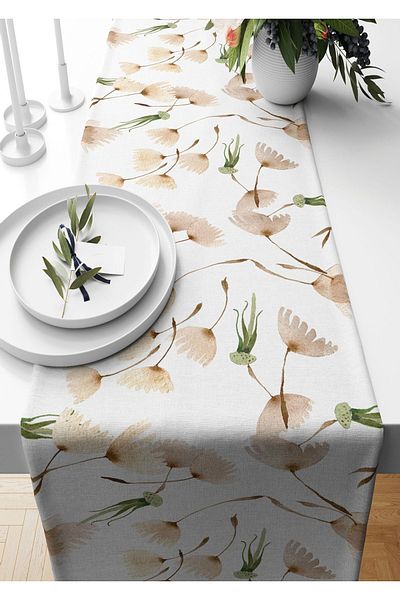 Pilloveland Runner 40*140 εκ. Πικραλίδα με σχέδιο σουέντ