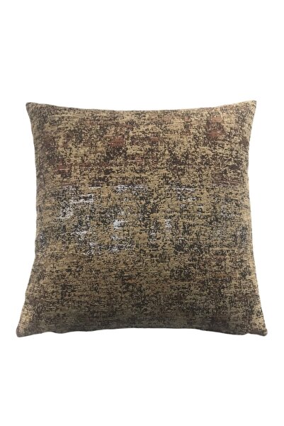 PİLLOWS STORE Vintage Desenli Safran Rengi Kırlent Kılıfı 45cm*45cm