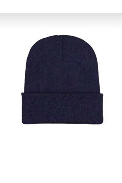 BOOM AKSESUAR Синя шапка для чоловіків та жінок однотонна