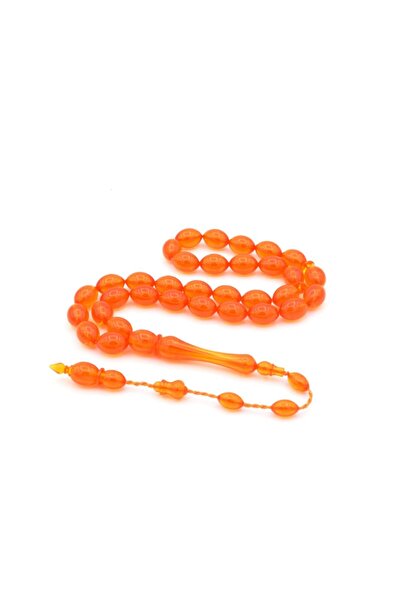 Murty99 Mărgele de rugăciune de măiestrie tăiate din orz portocaliu - Sticlă ...