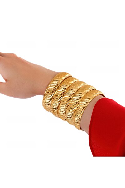 Yıldız Gold İmitasyon 22 Ayar Altın Kaplama 1.5 Cm Bilezik