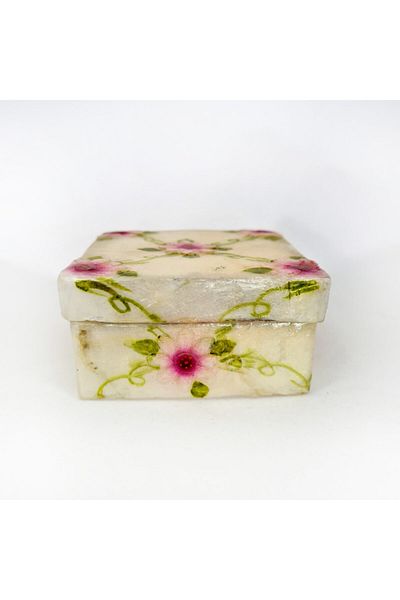 evinizdeki okyanus esintisi turkuaz hediyelik Small Mother of Pearl Box-square-violet