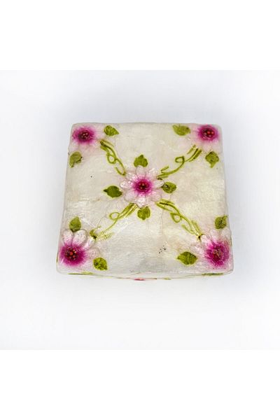 evinizdeki okyanus esintisi turkuaz hediyelik Small Mother of Pearl Box-square-violet