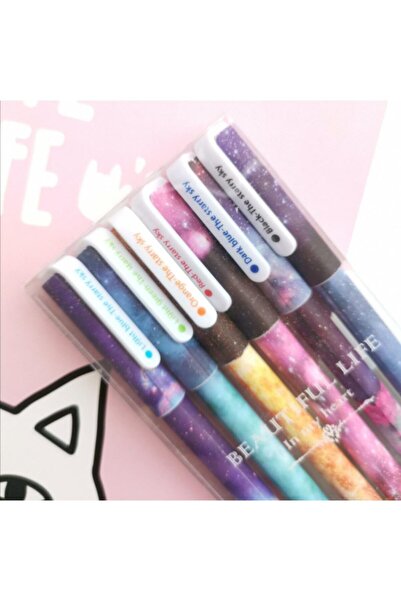 İbeking Galaxy Renkli Jel Kalem Set