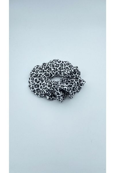 White Alamode Cataramă tip covrigi alb-negru cu model leopard