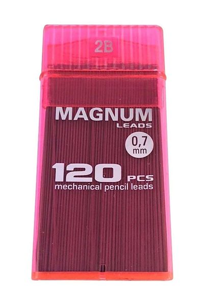 MAGNUM 0.7 رأس قلم 120 قطعة 60 مم2b وردي شفاف رقم: 16