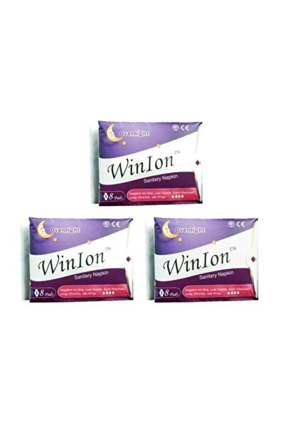 Genel Markalar 3 Adet Winalite Winion Negatif Iyonlu Ped Anyon Kartuşlu Gece Ped