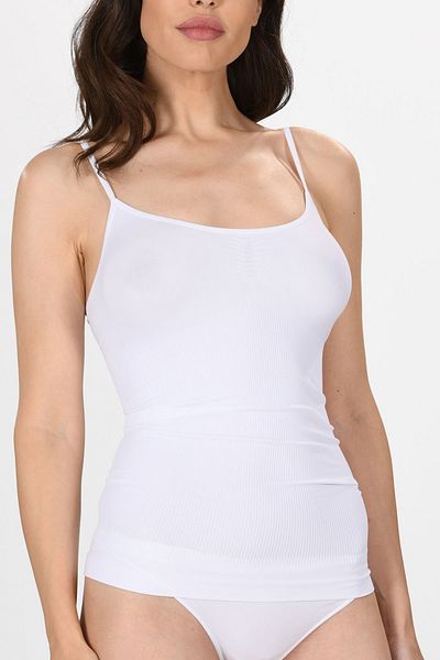Miss Fit 1602 Λεπτό σχοινί λουράκι μαύρο πλεκτό χωρίς ραφή, απαλό βασικό γυναικείο εσώρουχο κορσάζ