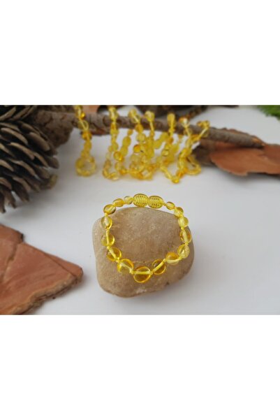 Kehribar قطرة الليمون سوار الطفل الباروك