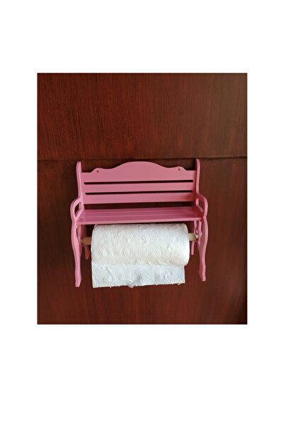 Bahat Organizator pentru suport pentru prosoape de hârtie roz