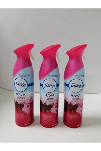 Febreze Hava Ferahlatıcı Sprey Oda Kokusu Japon Kiraz Çiçekleri 185 ml 3 Lü Paket