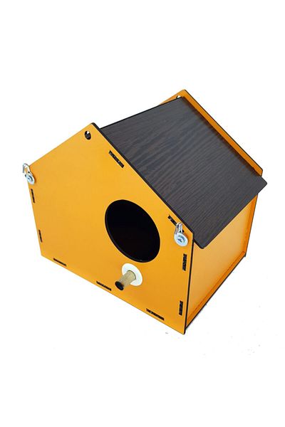 Demo Tasarım Roofed Nest House Model (ORANGE) Bird's Nest