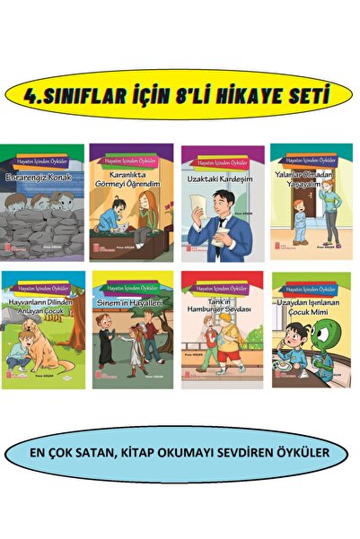 Ata Yayıncılık 4.sınıfların Severek Okuyacağı 8'li Hikaye Kitabı Seti