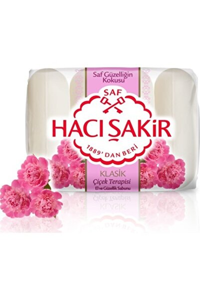 Hacı Şakir صابون اليد Hacışakir 4x70gr العلاج بالزهور (كلاسيكي) 280gr