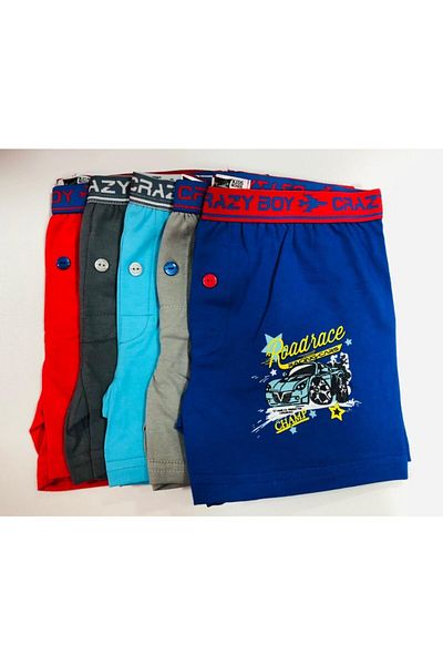 Tutku Boy's Elastane Printed Boxers