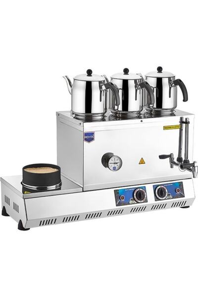 Remta 55 Model Elektrikli Çay Ocağı + Kumda Kahve 33 Lt - 3 Adet Demlik Hediy...