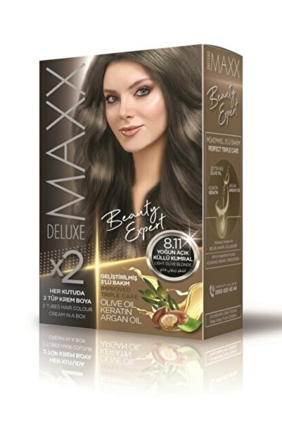 MAXX DELUXE Max Deluxe 8,11 Yoğun Açık Küllü Kumral