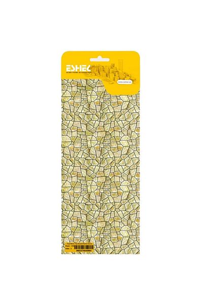 Jordania Eshel 1/50 3-Piece Green Moloz Stone Patterned Cardboard Wall