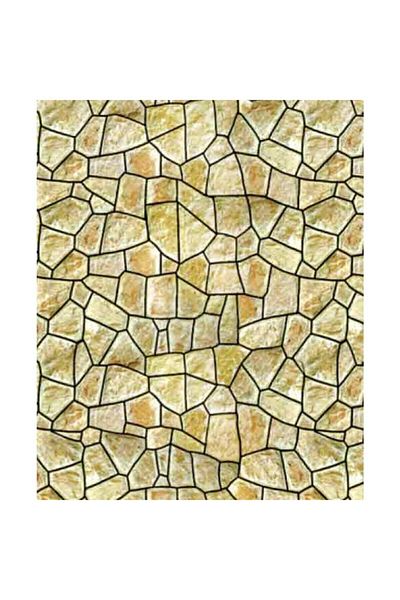 Jordania Eshel 1/50 3-Piece Green Moloz Stone Patterned Cardboard Wall