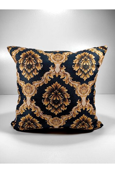 Benlisso Home Husa de perna decorativa cu doua fete 45x45 Seria Aur Motiv Palat Modern