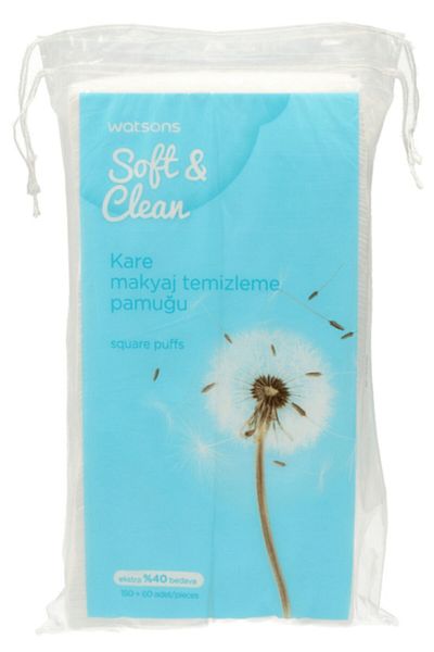 Watsons Square Makeup Remover Cotton 150+60 Pieces