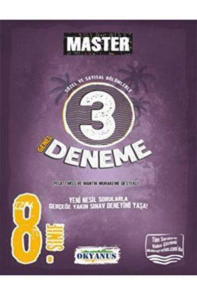 Okyanus Yayınları Lgs 8. Sınıf Master 3 Lü Genel Deneme 2021
