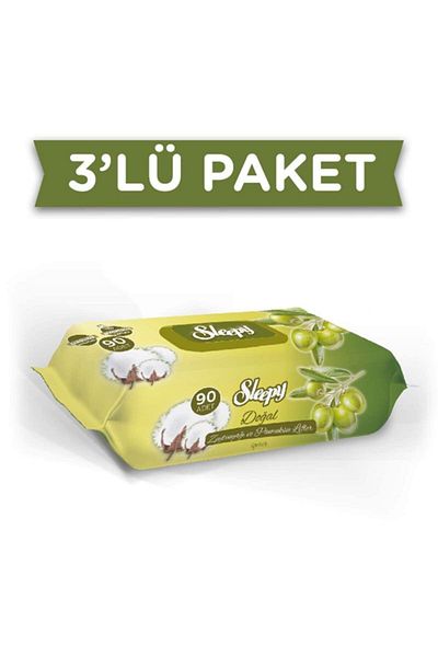Sleepy Olive Oil Wet Towel 90's 03 Pieces