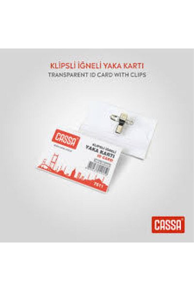 Cassa Clip-on Needle Name Badge 7511