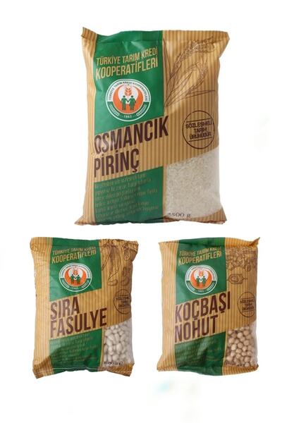 Tarım Kredi Birlik Tarım Kredi Bakliyat Seti (2,5 Kg. Osmancık Pirinç + 1 Kg. Kuru Fasulye + 1 Kg. Nohut)
