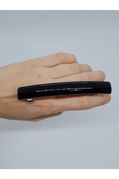 Melkady Aksesuar ميلكادي 182ac - مشبك عظمة فاخر أوتوماتيكي أسود كلاسيكي للنساء