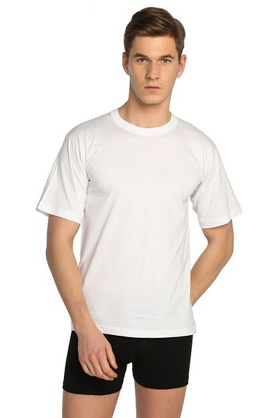 Tutku Men's White Men's Zero Collar Undershirt ELF568T0105CCM