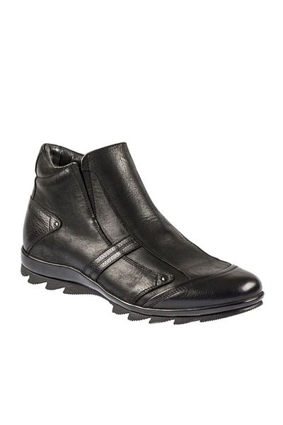 Fosco 3532 Genuine Leather Men's Boots - - Black - 44