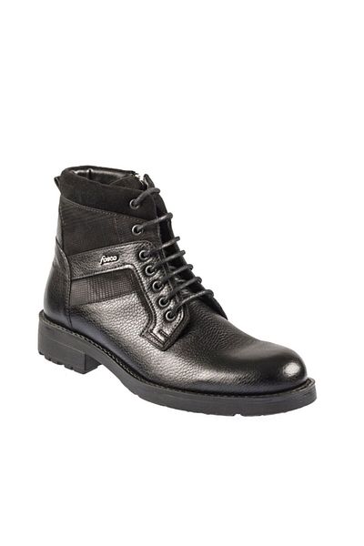 Fosco Lace-up Black Rubber Sole Warm Lining Men's Boots 7579 551 820 852